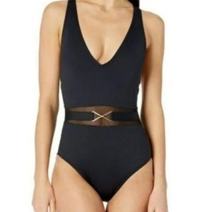La Blanca Black One Piece Size 10